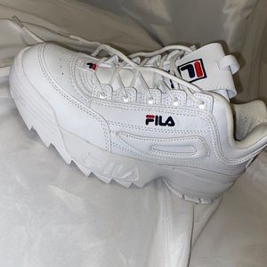 White FIlas size 9